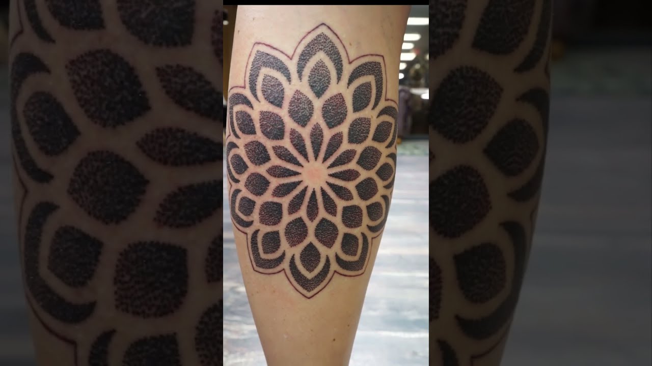 elephant mandala dotwork tattoo petra - Primitive Tattoo